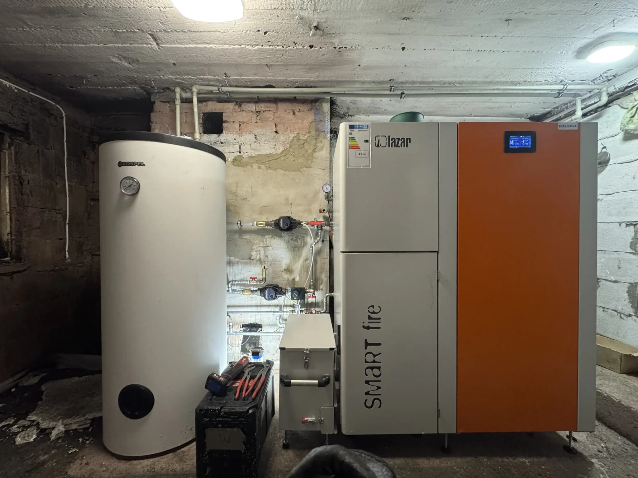 Modernizacja kotłowni po pożarze, kocioł Smartfire 11/240 wyposażenie Exclusive, Wołomin, Warszawa - zdjęcie 1
