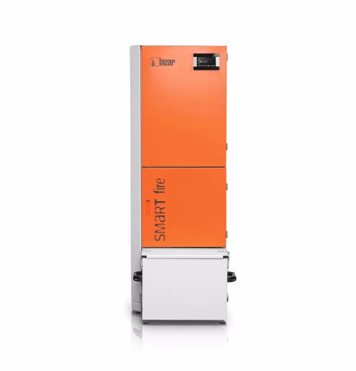 Kocioł Lazar SMARTFIRE 11/130 na pellet - widok z przodu