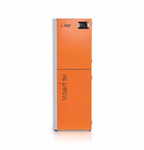 Kocioł Lazar SMARTFIRE 11/130 na pellet - widok perspektywiczny