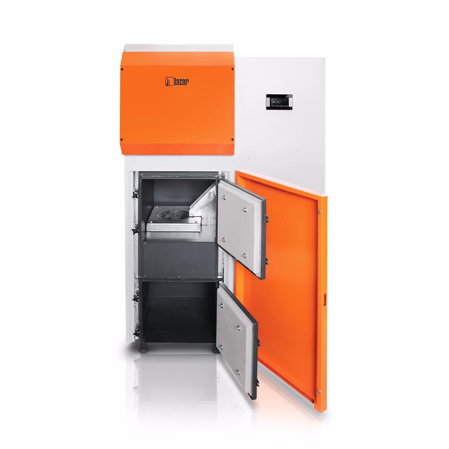 Kocioł Lazar SMARTFIRE 81 - boczny zasobnik 530 litrów