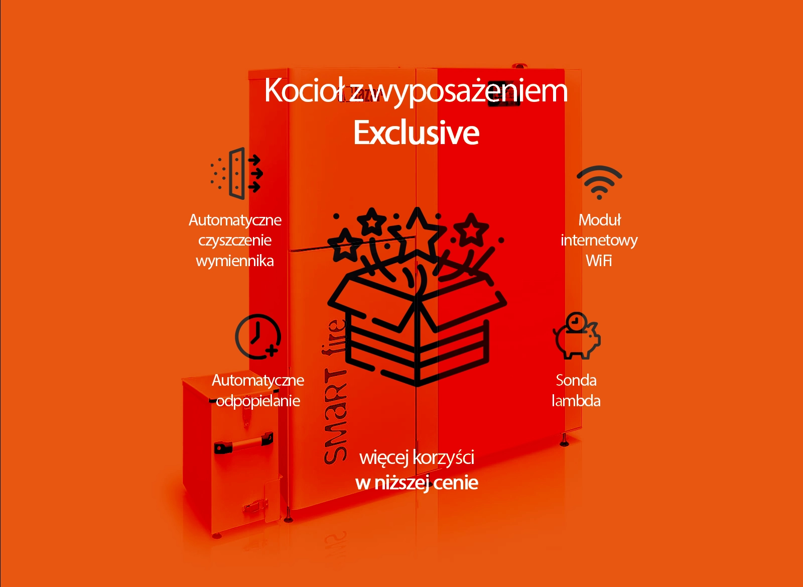 Wymiana kotła na ekogroszek na nowoczesny na pellet Smartfire 22/240 z wyposażeniem Exclusive, ogrzewanie podłogowe Stryjno Kolonia - zdjęcie 2